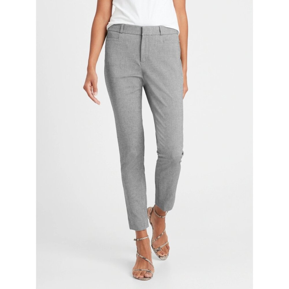 Banana Republic Sloane Trouser Pants Blue Gray Career Corporate Office Work Sz 4